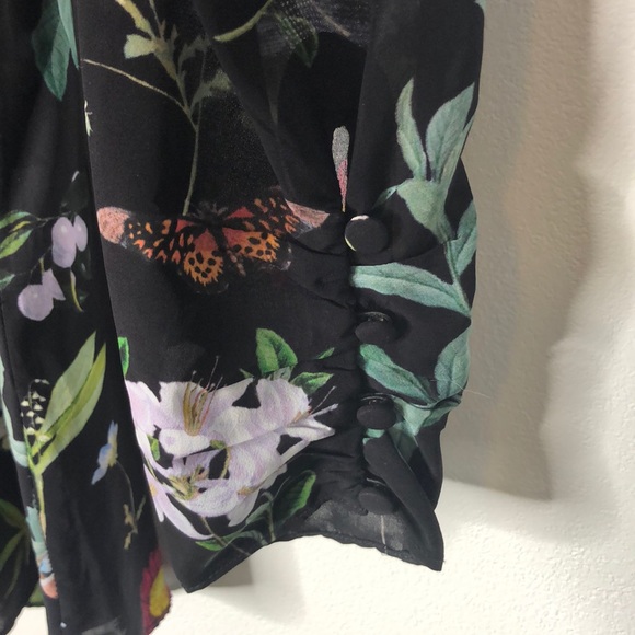 Joie Liseli Pullover Blouse Sheer Floral Size XXS - Picture 4 of 8